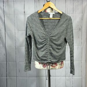 475. Anthropologie Caution to the wind long sleeve top, size M